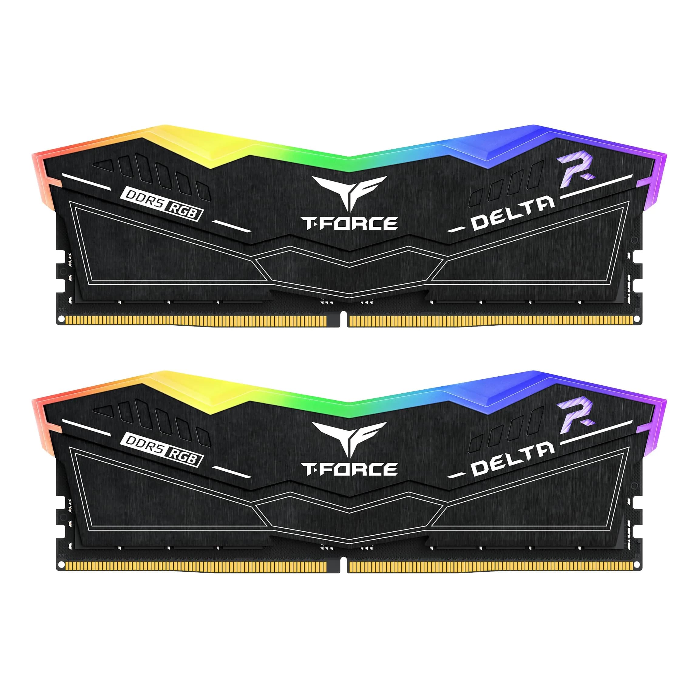 TEAMGROUP T-Force Delta RGB DDR5 RAM 64GB (2x32GB) 6000MHz CL38 Black | High-Speed Desktop Memory - main product image