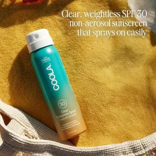 COOLA Clear Sunscreen Spray SPF 30 Tropical Coconut Scented 59ml (2 fl oz) | Reef Compliant, Water Resistant 80 Min thumbnail 4