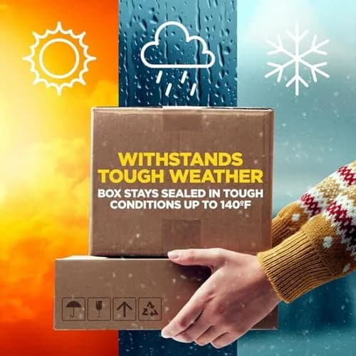 Scotch Box Lock Extreme Grip Packaging Tape with Dispenser, 2 Rolls, Clear Heavy Duty Shipping Tape 1.88 inch x 800 inch | Sticks Instantly to Any Box thumbnail 4