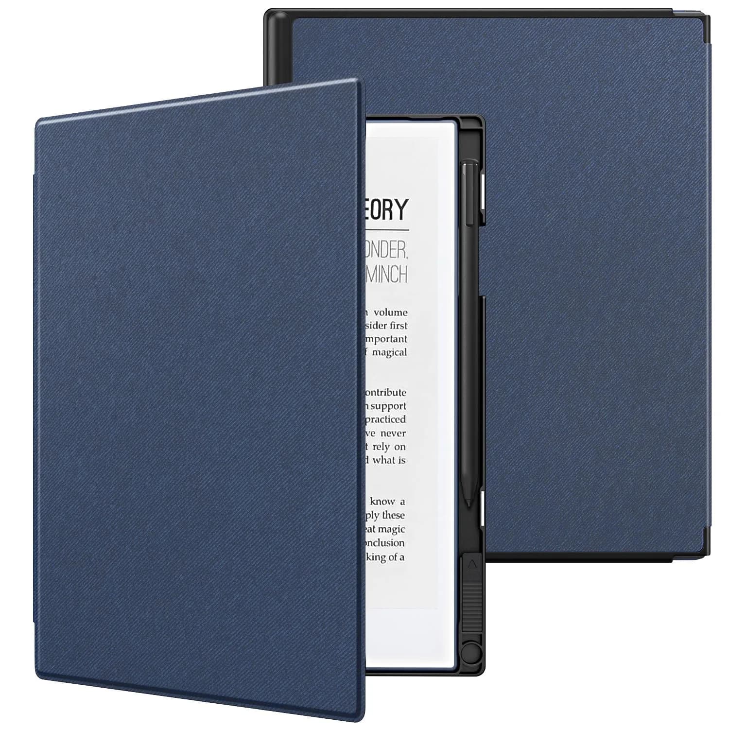 TiMOVO Black Case for Remarkable 2 10.3" (26.16 cm) with Pen Slot | Protective Folio Cover for 2020 Tablet — Dark Blue