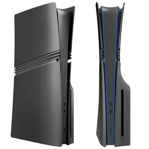 MIKNEKE Black Matte Faceplates for PS5 Pro Disc Edition | Replacement Side Shell Panels thumbnail 1
