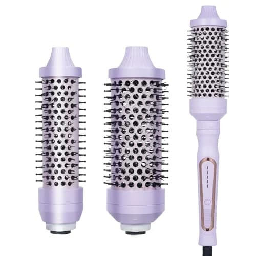 Sonew Heated Round Brush Set 1.25"/1.5"/1.75" | 3 Sizes for All Hair Types, 290-450°F, Dual Voltage, Lilac thumbnail 1
