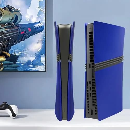 MIKNEKE Cover Plates for PS5 Pro Digital Edition Blue | Matte Faceplates Compatible with PlayStation 5 Pro Console (15.2 in x 10.2 in) thumbnail 7