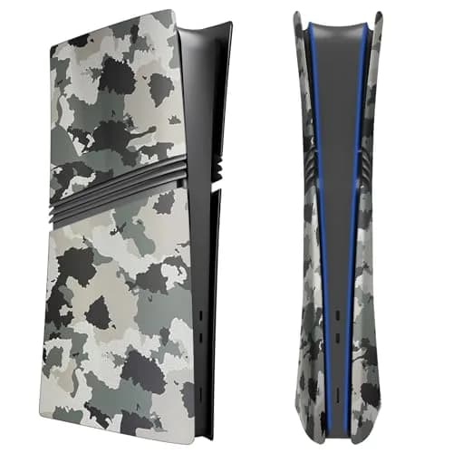 MIKNEKE Cover Plates for PS5 Pro Digital Edition Matte FacePlates Accessories in Camouflage | Durable ABS Shell for Console Protection thumbnail 1