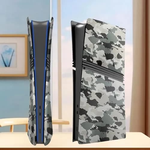 MIKNEKE Cover Plates for PS5 Pro Digital Edition Matte FacePlates Accessories in Camouflage | Durable ABS Shell for Console Protection thumbnail 8