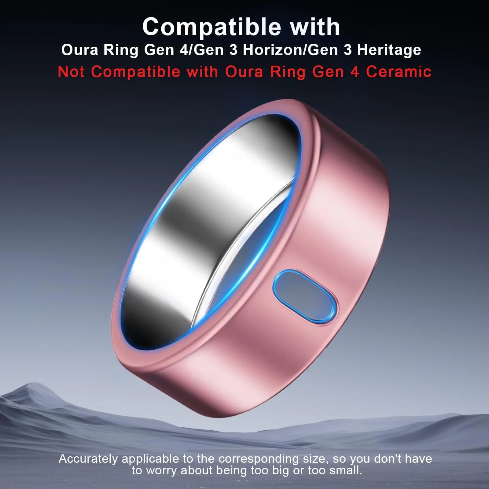 ZOOROO Oura Ring Gen 4/3 Cover 3-Pack Size 11 | Upgraded TPU Protector