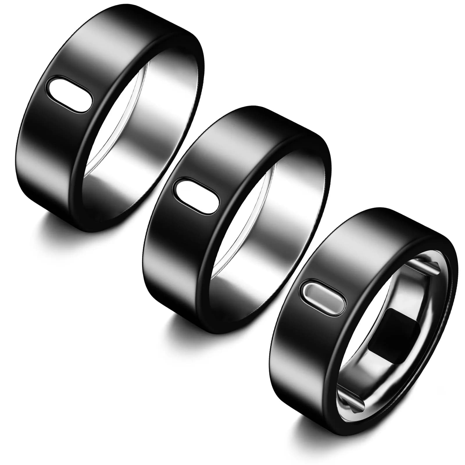 ZOOROO Oura Ring Cover Size 6 (3 Pack, Black) | TPU Protector for Gen 4/3 Horizon/Heritage - main product image