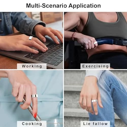 Hexasider Ring Cover Size 7 | Ultra-Thin TPU Compatible with Oura Ring 4/3 (0.6mm, Clear) thumbnail 7