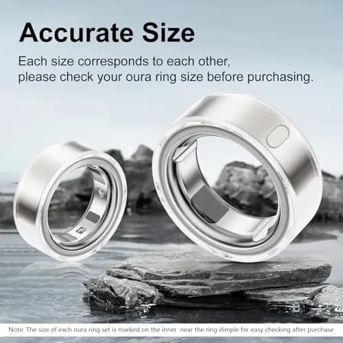 Hexasider Ring Cover Size 7 | Ultra-Thin TPU Compatible with Oura Ring 4/3 (0.6mm, Clear) thumbnail 2