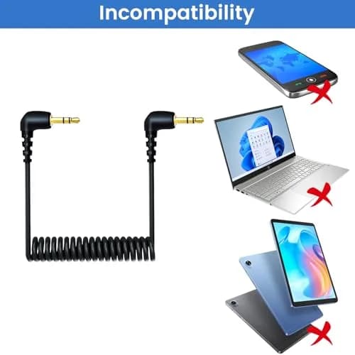 weishan 2-Pack 3.5mm Microphone Cable for DJI Mic Mini & Hollyland Lark Receivers | Durable, Flexible, Noise-Free Audio thumbnail 5