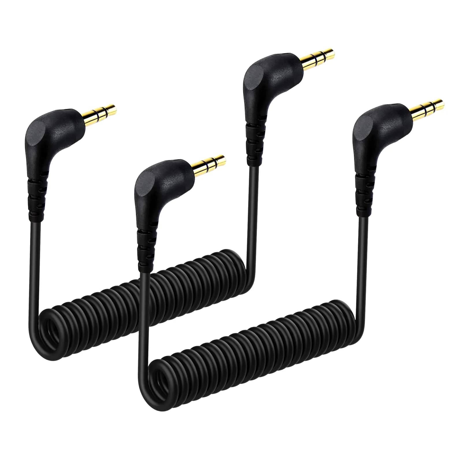 weishan 2-Pack 3.5mm Microphone Cable for DJI Mic Mini & Hollyland Lark Receivers | Durable, Flexible, Noise-Free Audio - main product image