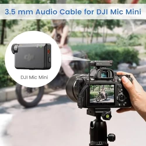 weishan 2-Pack 3.5mm Microphone Cable for DJI Mic Mini & Hollyland Lark Receivers | Durable, Flexible, Noise-Free Audio thumbnail 3