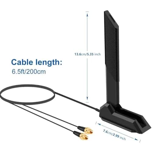 slinkdsco WiFi 7 Gaming Motherboard Magnetic Base Antenna with EZ-Plug Connector (NOT RP-SMA) for ASUS ROG Series | High-Speed Wireless thumbnail 3