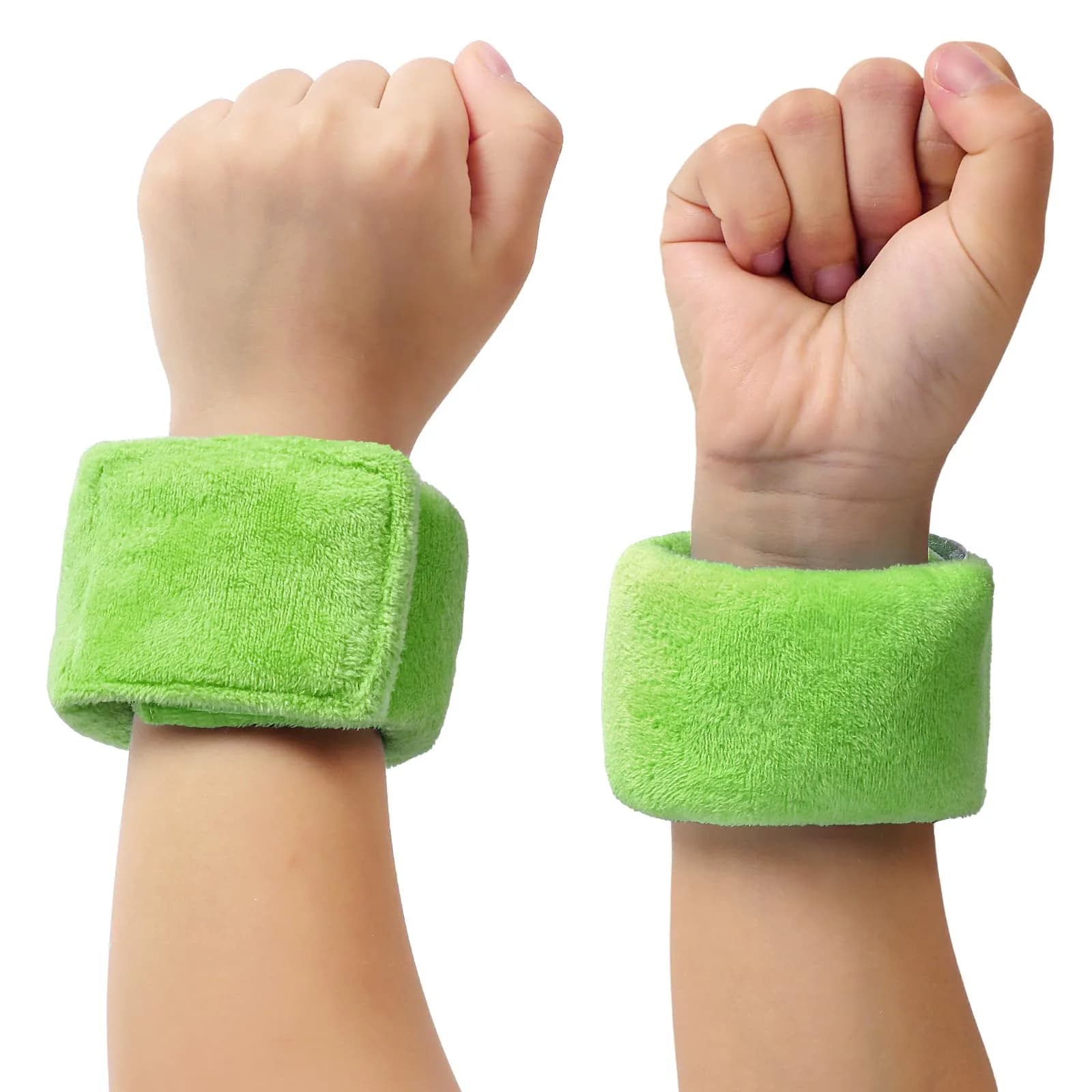 JXM Sensory Weighted Bracelets for Kids (2-Pack, 115g Each) | Deep Pressure Input for Focus & Stability — Green