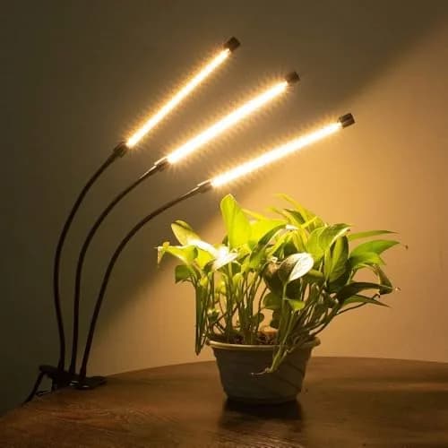 Bseah Full Spectrum LED Grow Light 2 Pack | 3-Head Clip-On with Timer & Dimmable Brightness thumbnail 6