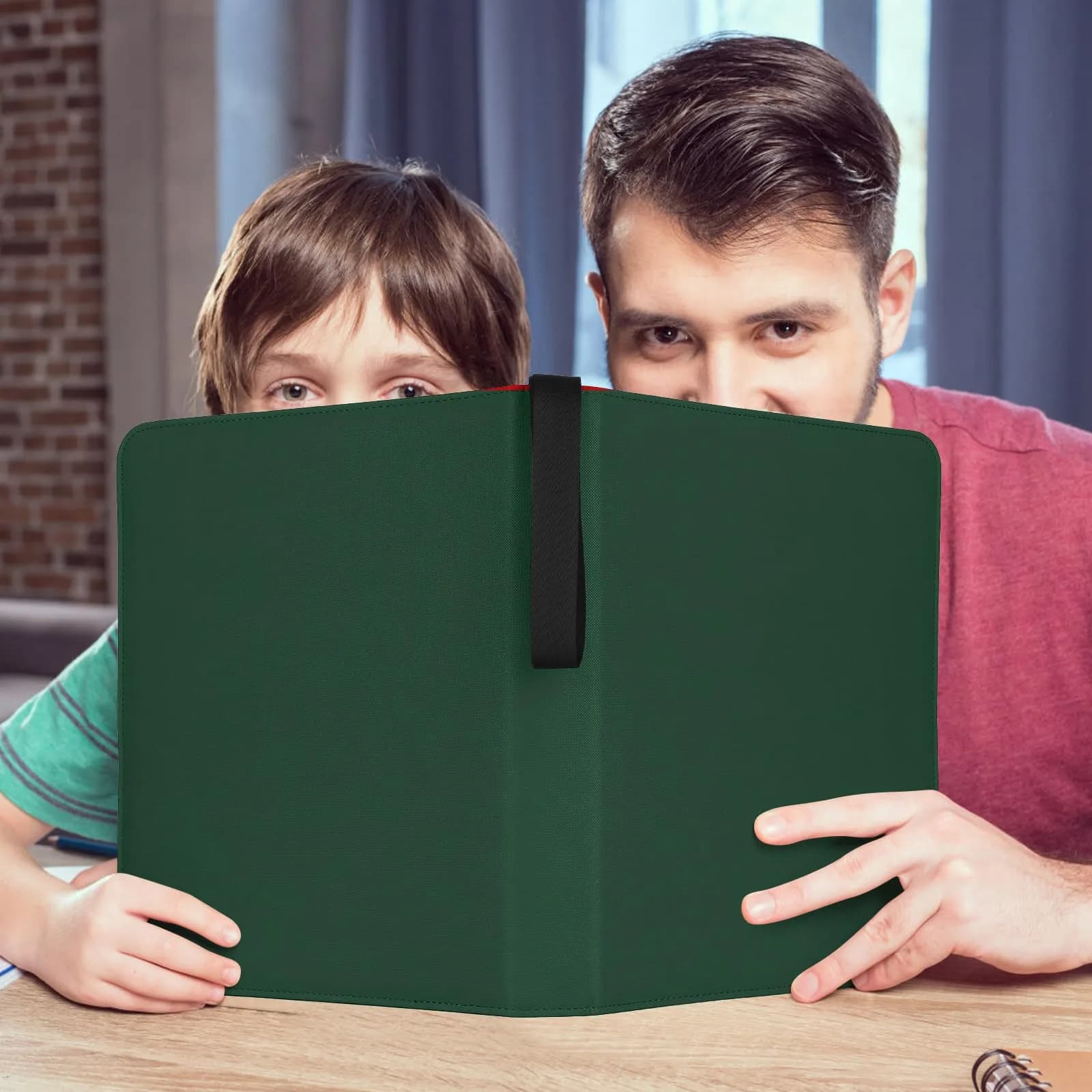 GERMUN 3-Ring 720-Pocket Zipper Card Binder | Archival-Safe PU Trading Card Album Folder (Dark Green) thumbnail 6