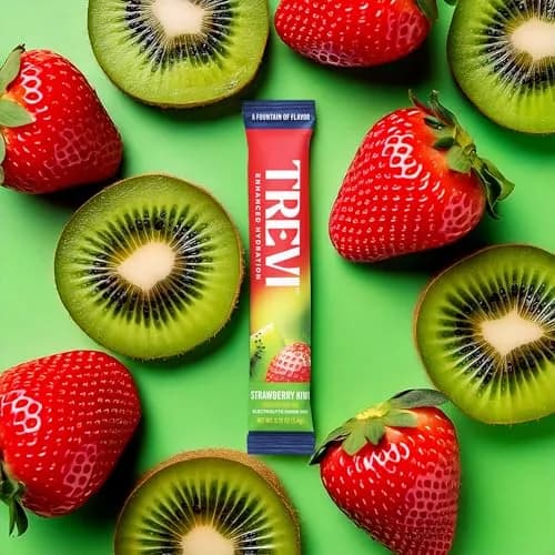 TREVI Electrolytes Powder Packets Strawberry Kiwi 28 Servings | Sugar-Free Hydration with 3x Electrolytes thumbnail 2