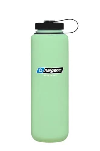 Nalgene 48 oz Wide Mouth Silo Water Bottle, Glow Green | Tritan Renew, BPA-Free, Leak-Proof, Dishwasher Safe thumbnail 1