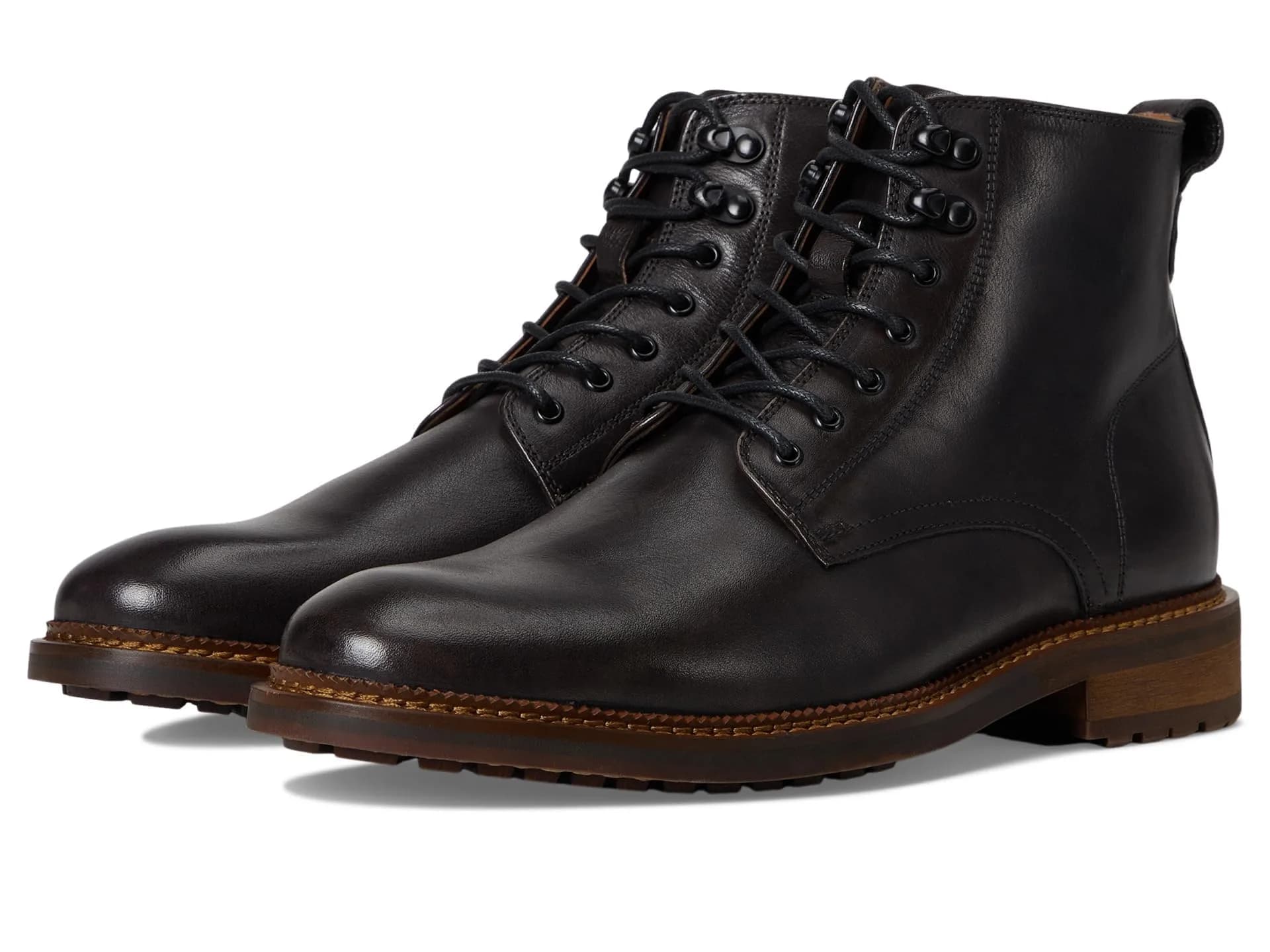 Steve Madden Noby Leather Boot Ankle Cap Toe Grey Leather 11 | Business Casual Style - main product image