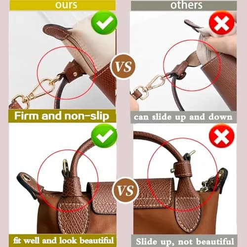 KIYOMIL Genuine Leather Strap Replacement for xs MINI Pouch, Adjustable 94-124cm | Graphite Grey-Silver thumbnail 5