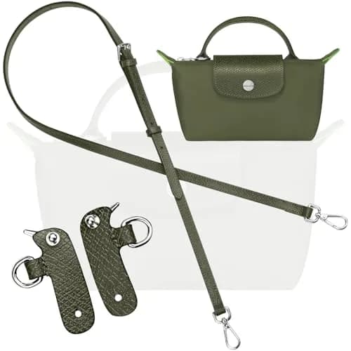 KIYOMIL Genuine Leather Bag Strap Replacement for MINI Pouch | 1.2cm Width, 94-124cm Adjustable Length thumbnail 1
