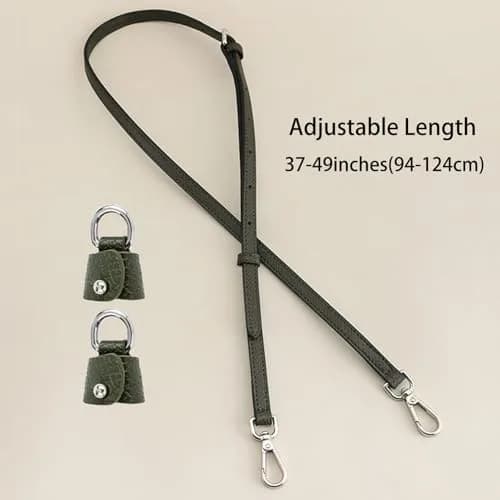 KIYOMIL Genuine Leather Bag Strap Replacement for MINI Pouch | 1.2cm Width, 94-124cm Adjustable Length thumbnail 4