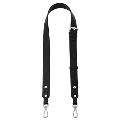 KIYOMIL Black Leather Strap Replacement for Small Pouch | Adjustable Crossbody Shoulder Strap 2.5cm (1.0in) thumbnail 5