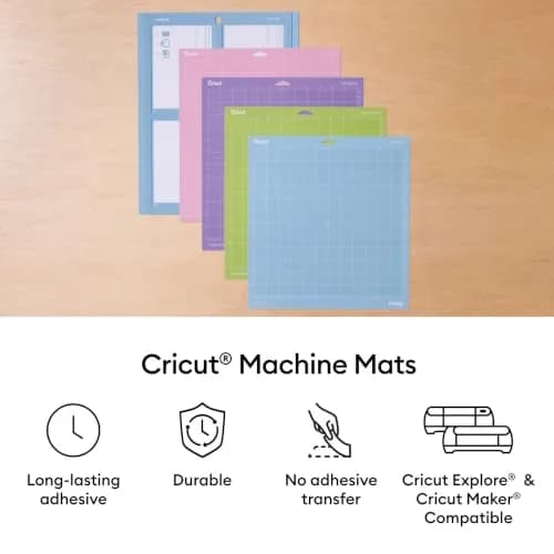 Cricut Cutting Mat Variety Pack (4 Count, 12in x 12in) | Reusable Adhesive Mats for Vinyl, Paper & Iron-On thumbnail 4