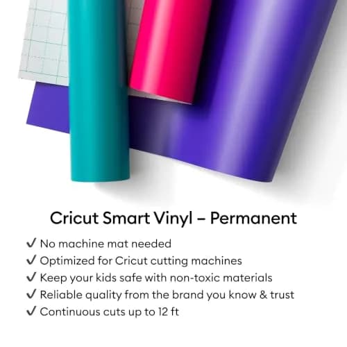 Cricut Smart Permanent Vinyl, Sampler Pack (5.5in x 3ft, 6 Sheets) Weather-Resistant for Outdoor Use thumbnail 8