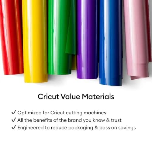 Cricut Value Iron-On Rainbow Sampler 12in x 12in (30.5cm x 30.5cm) | 10 Sheets for T-Shirts & Crafts thumbnail 8