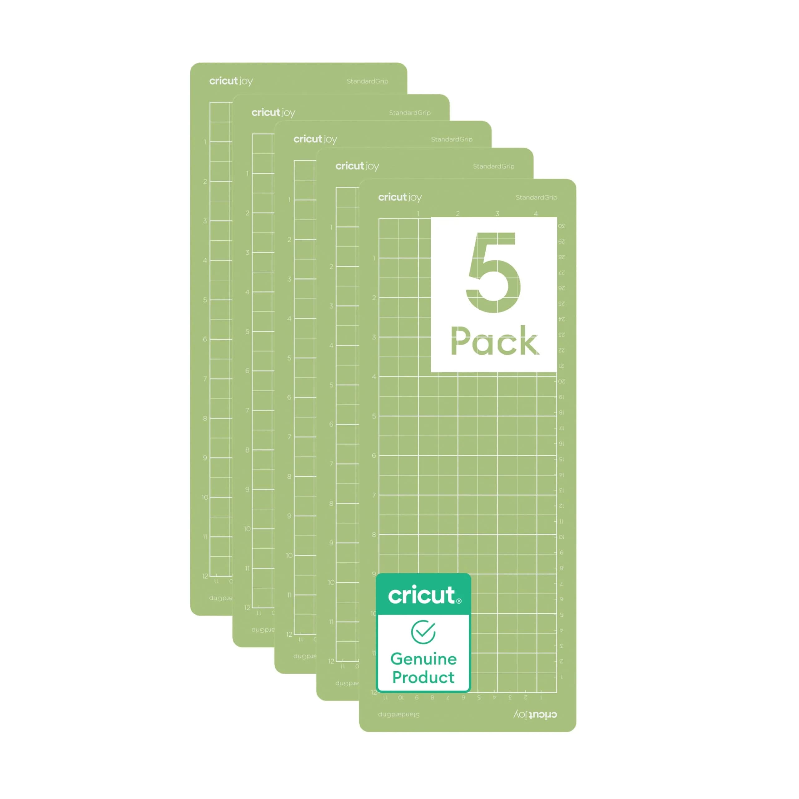 Cricut StandardGrip Cutting Mat Pack 4.5in x 12in (5 Count) | For Cricut Joy & Later Machines - main product image