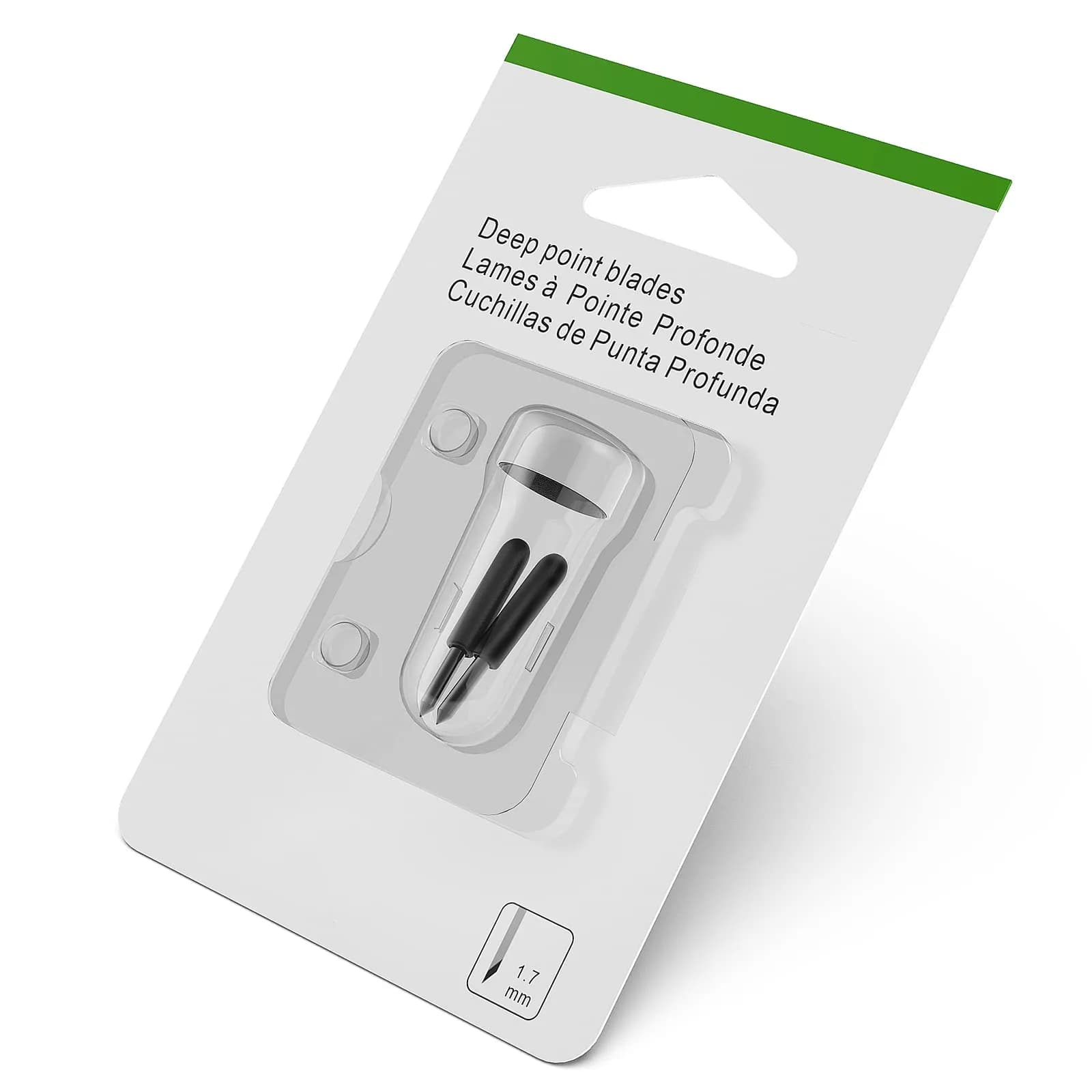 Hadwoer Deep Point Blades 2-Pack (23.5mm x 2mm) | Compatible with Cricut Explore & Maker Machines