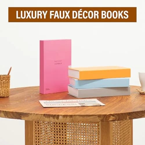 PROBENEX 4 Pcs Decorative Books | Faux Modern Coffee Table & Shelf Decor thumbnail 7