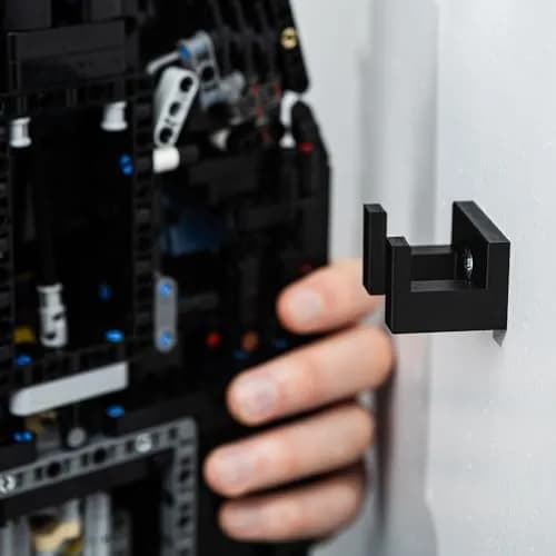 Brickify Wall Mount Bracket for Lego Technic Red Bull RB20 42206 | Secure Display Solution (13cm L x 10cm W x 2.3cm H) thumbnail 2