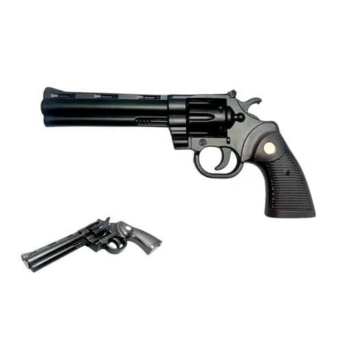 LALAPORT Colt Python Foam Replica Revolver 11.5” Black | Iconic Movie & Game Prop thumbnail 1
