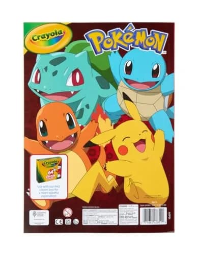 Crayola Giant Pokemon Coloring Book (288 Pages) | 2 Sticker Sheets, Travel Activity, Gift for Kids & Adults thumbnail 7