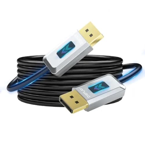 GeoHN.G 16K DisplayPort 2.1 Cable 25m | 40Gbps High-Speed Optical Fiber thumbnail 1