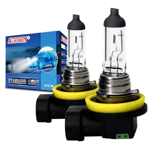 ALKOREY H11 12V55W Car Headlight | Warm White Halogen Bulb for Night Driving thumbnail 1
