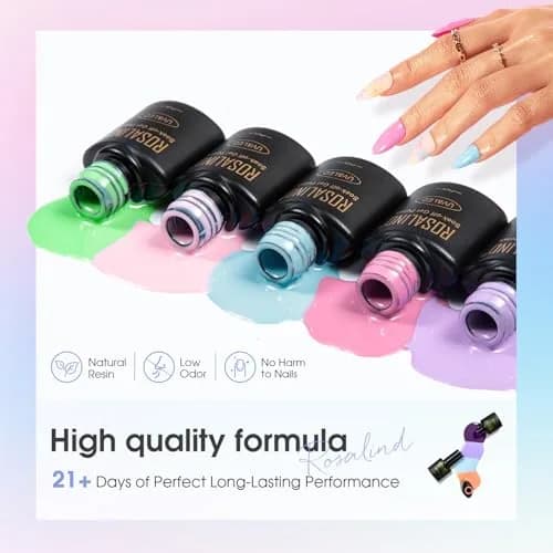 ROSALIND Gel Nail Polish Set 80 pcs | 75 Colors, UV & LED Compatible, Long Lasting, 0.25 Fl Oz Each thumbnail 4