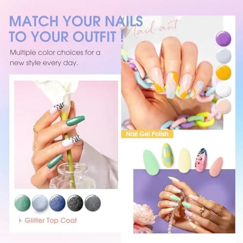 ROSALIND Gel Nail Polish Set 80 pcs | 75 Colors, UV & LED Compatible, Long Lasting, 0.25 Fl Oz Each thumbnail 5