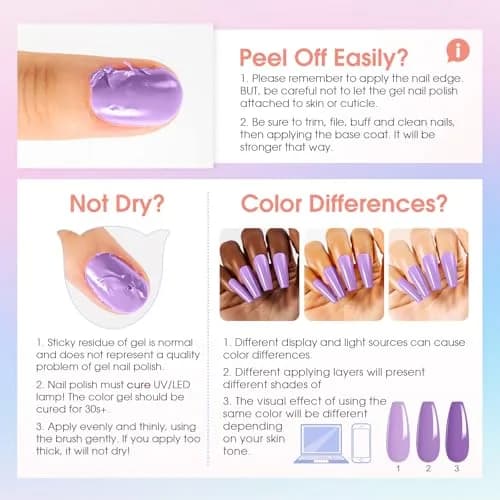 ROSALIND Gel Nail Polish Set 80 pcs | 75 Colors, UV & LED Compatible, Long Lasting, 0.25 Fl Oz Each thumbnail 8