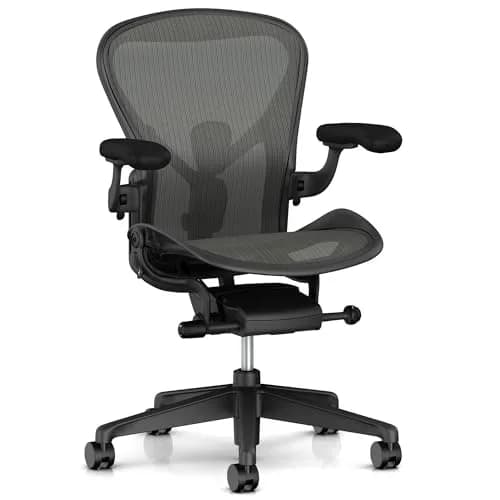 HYEJDRV Chair Armrest Replacement for Herman Miller Aeron, Graphite Black | Ergonomic & Easy Install thumbnail 9