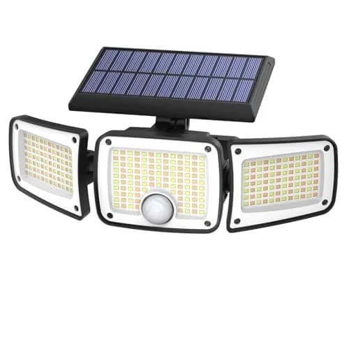 Orbecco Solar Motion Lights 288 LED 3000lm 3 Color Temps | IP65 Waterproof Outdoor Wall Mount thumbnail 1