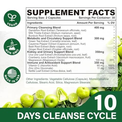Vortyxon 25-in-ONE CannaKlean & Detox Capsules 60 Count | Natural Herbal Detox Support thumbnail 2