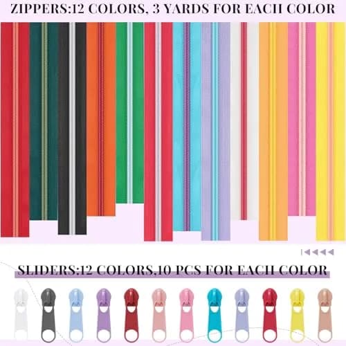 Solsew Nylon Zipper Roll, Rainbow Colors, 36 Yards | Easy Cut & Smooth Sliding thumbnail 4