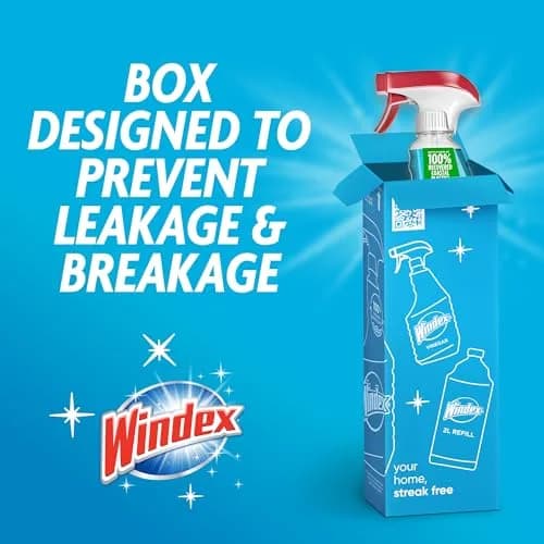 Windex Original Glass Cleaner Spray Bottle 46 fl oz (23 Fl Oz x 2) | Streak-Free Shine for Home Surfaces thumbnail 8