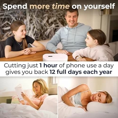 Mindsight Timed Lock Box | Unplug from Phones, Social Media & Snacks | 3 Modes | Easy to Use | Out of Sight ~ Out of Mind | Boost Wellness thumbnail 6