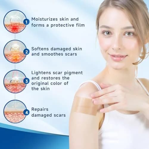Rvlaim Silicone Scar Sheets, Silicone Scar Tape 1.5M | Clinically Proven Scar Treatment for All Skin Types thumbnail 5
