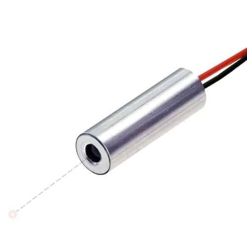 Quarton 780nm IR Dot Laser Module D7xL21mm (2.6-6 VDC) | Class 3R <3mW APC Driver thumbnail 1