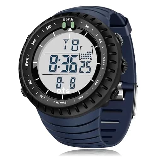 PALADA Men's Digital Sports Watch 50mm (1.97in) | Shock Resistant, 50M Water Resistant, LED Backlight thumbnail 1